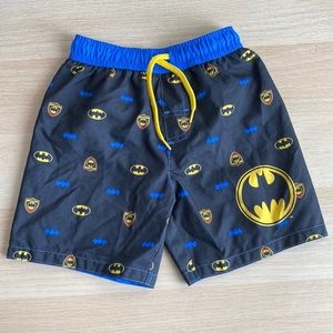 Batman Logo Black & Blue Size 2T Toddler Boys Swim Trunks